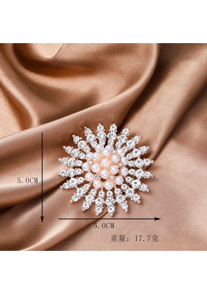 Yeni Moda Broş Zarif Işık Lüks Kişilik Dekoratif Broş Retro Moda Broş Sınıf Mücevher (Yurt Dışından)