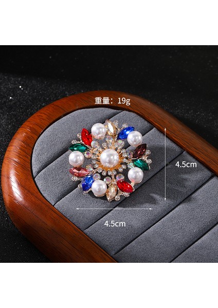 Yeni Moda Broş Zarif Işık Lüks Kişilik Dekoratif Broş Retro Moda Broş Sınıf Mücevher (Yurt Dışından)