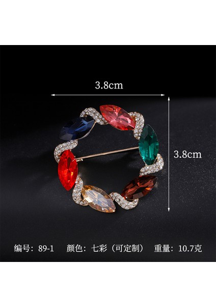 Broş Kıdemli Işık Duygusu Lüks Kadın Korsaj Kristal Inci Yüksek Dereceli Pimler Çift Kullanımlı Mücevher Sınıfı Aksesuarlar (Yurt Dışından)