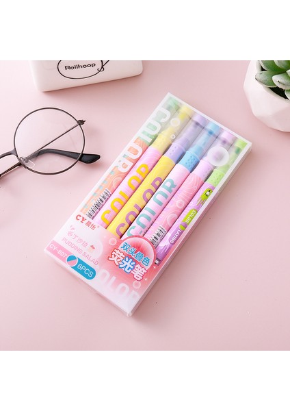 Çift Uçlu Yığma Fosforlu Kalem Öğrenci Renkli Kalemleri (Yurt Dışından)