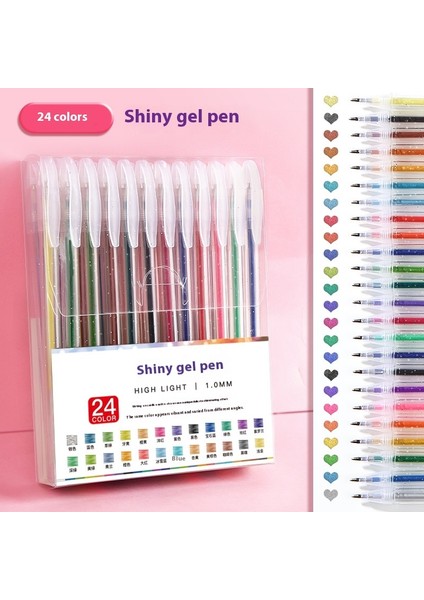 Renkli Simli Jel Kalemlerçocuklar Için Renkli Nötr Kalemler (Yurt Dışından)