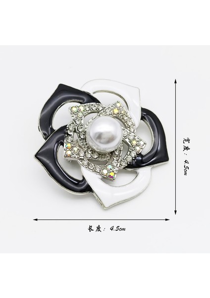 Hafif Lüks Inci Elmas Taklidi Bel Düğmesi Alaşımlı Malzeme ile Etek Köşe Düğüm Düğmesi Zarif Çok Yönlü Stil (Yurt Dışından)