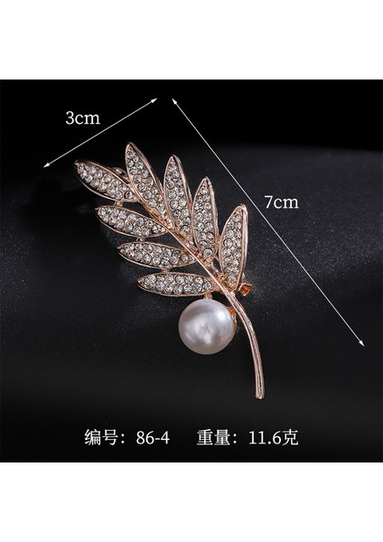 Broş Kıdemli Işık Duygusu Lüks Kadın Korsaj Kristal Inci Yüksek Dereceli Pimler Çift Kullanımlı Mücevher Sınıfı Aksesuarlar (Yurt Dışından)