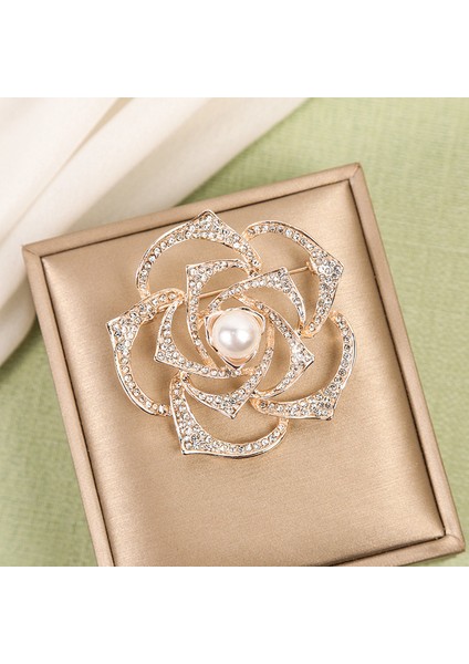 Yeni Moda Broş Zarif Işık Lüks Kişilik Dekoratif Broş Retro Moda Broş Sınıf Mücevher (Yurt Dışından)