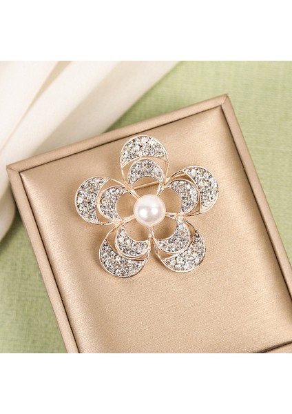 Yeni Moda Broş Zarif Işık Lüks Kişilik Dekoratif Broş Retro Moda Broş Sınıf Mücevher (Yurt Dışından)