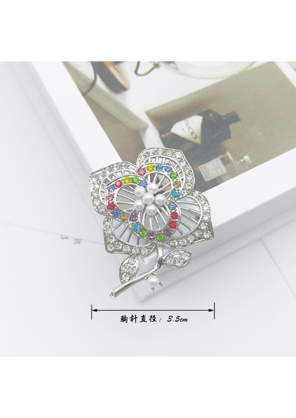 Hafif Lüks Inci Elmas Taklidi Bel Düğmesi Alaşımlı Malzeme ile Etek Köşe Düğüm Düğmesi Zarif Çok Yönlü Stil (Yurt Dışından)