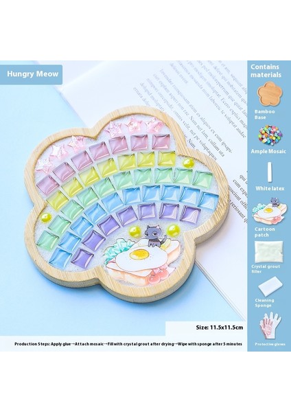 Çocuklar Dıy Yapım Malzemesi Kiti Dak Altlığı Sanat Eseri (Yurt Dışından)