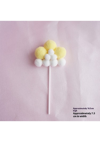 Bulutlar Eklenti Süs Doğum Günü Pastası Dekorasyonu Şenlikli Atmosfer (Yurt Dışından)