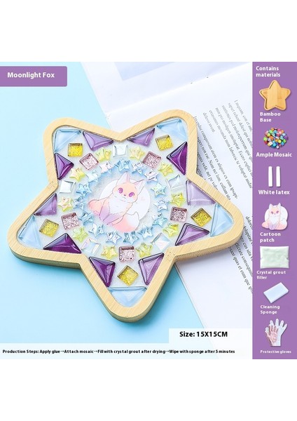 Çocuklar Dıy Yapım Malzemesi Kiti Dak Altlığı Sanat Eseri (Yurt Dışından)