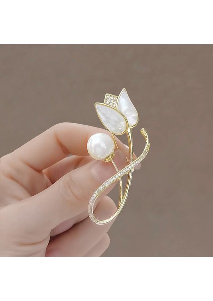 Yeni Broş Parlama Önleyici Kıdemli Işık Duygusu Lüks Tasarım Parlama Önleyici Toka Pimi Korsaj Küçük Broş Korsaj (Yurt Dışından)