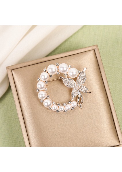 Yeni Moda Broş Zarif Işık Lüks Kişilik Dekoratif Broş Retro Moda Broş Sınıf Mücevher (Yurt Dışından)