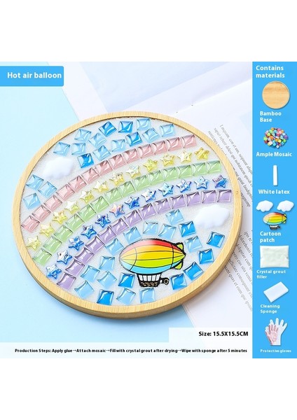 Çocuklar Dıy Yapım Malzemesi Kiti Dak Altlığı Sanat Eseri (Yurt Dışından)