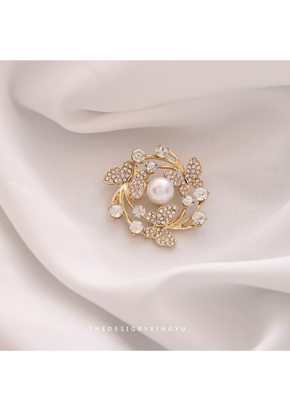 Yeni Küçük Broş Yay Parlama Önleyici Broş Yüksek Sınıf Çok Yönlülük Duygusu Parlama Önleyici Toka Pimi Giyim Aksesuarları (Yurt Dışından)