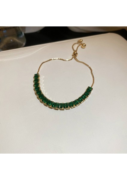 Yeni Zirkonya Çekilebilir Bilezik Hafif Lüks Kıdemli Mizaç Duygusu Bilezik Mücevherat Sınıfı Broş Takı (Yurt Dışından)