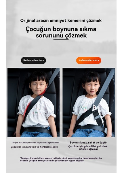 Araba Çocuk Emniyet Kemeri Ayar Tutucu Anti-Boyun (Yurt Dışından) modelleri