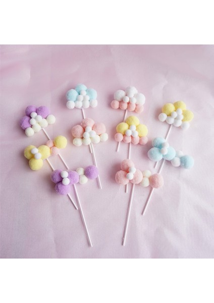 Bulutlar Eklenti Süs Doğum Günü Pastası Dekorasyonu Şenlikli Atmosfer (Yurt Dışından) modelleri