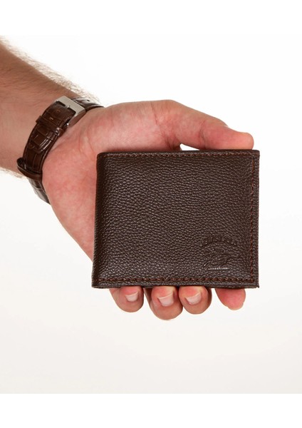 Erkek Deri Bozuk Para Hazneli Kartlık ve Cüzdan NEW180 - Kahverengi