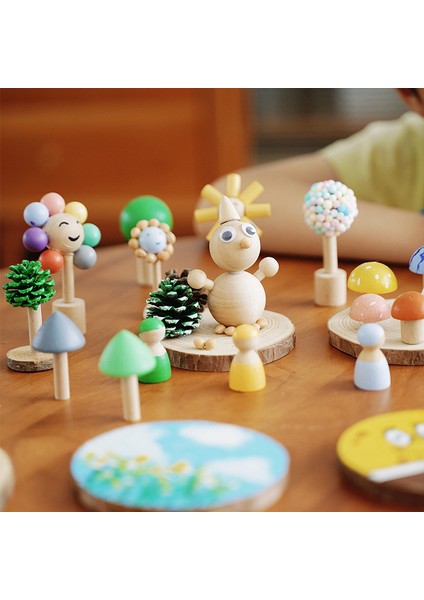 Eğlenceli Doodle Boyama El Yapımı Patchwork Çocuk Süsleri Oyuncaklar Ahşap Saklama Kutuları (Yurt Dışından) fiyatları