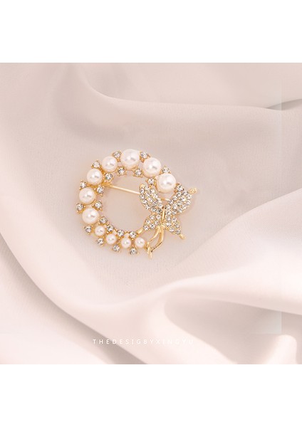 Yeni Broş Parlama Önleyici Kıdemli Işık Duygusu Lüks Tasarım Parlama Önleyici Toka Pimi Korsaj Küçük Broş Korsaj (Yurt Dışından)