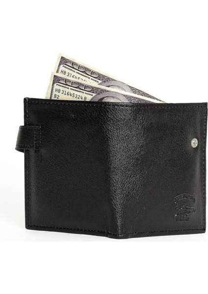 Erkek Deri Bozuk Para Hazneli Kartlık Cüzdan (10X12CM) NEW179 – Siyah modelleri