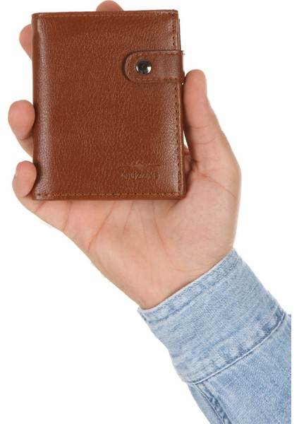 Erkek Deri Bozuk Para Hazneli Kartlık Cüzdan (10X12CM) NEW179 – Taba fiyatları