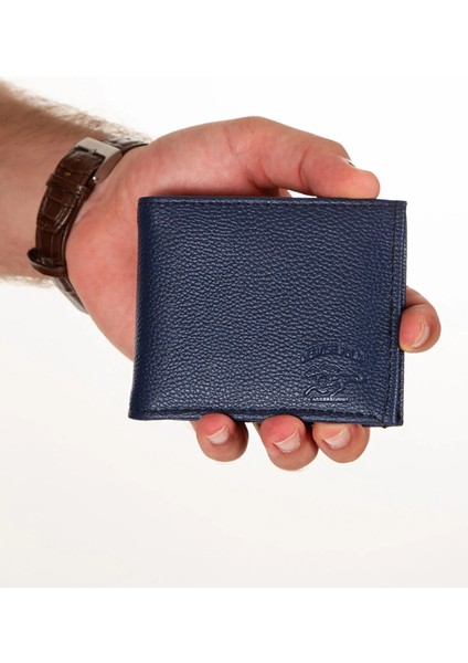 Erkek Deri Bozuk Para Hazneli Kartlık ve Cüzdan NEW180 - Lacivert