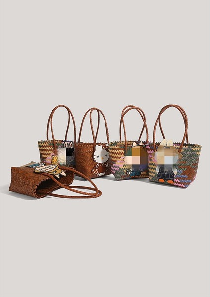 El Örgüsü Sebze Sepeti Bayan Omuz Çantası (Yurt Dışından) fırsatları