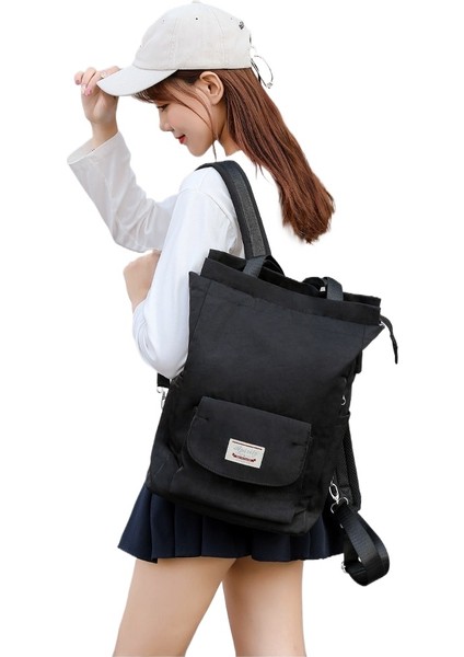 Yeni Moda Basit Sırt Çantası Öğrenci Okul Çantası Su Geçirmez Laptop Çantası (Yurt Dışından)