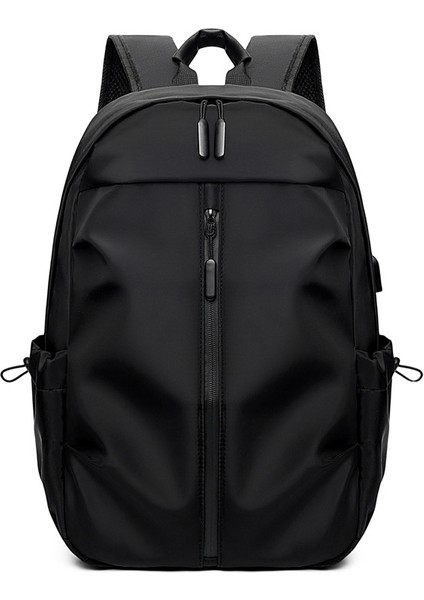 Günlük Sırt Çantası, USB Şarj Portu Sırt Çantası, Öğrenci Sırt Çantası, Şık Basit ve Hafif Bilgisayar Sırt Çantası, Açık Sırt Çantası (Yurt Dışından)