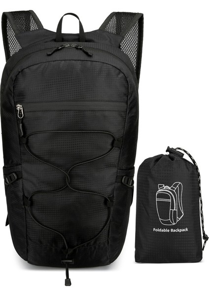 Açık Sırt Çantası Su Geçirmez Yürüyüş Çantası Katlanır Çanta Açık Büyük Kapasiteli Seyahat Sırt Çantası (Yurt Dışından)
