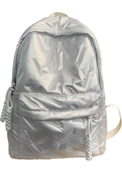 Moda Çift Sırt Çantası Çok Yönlü Öğrenci Okul Çantası Basit Büyük Kapasiteli Okul Çantası Seyahat Sırt Çantası (Yurt Dışından)