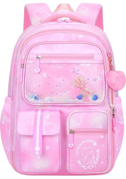 3-6 Sınıflar Hafif Yük Azaltma Ilkokul Öğrenci Okul Çantası Çok Cepli Çocuk Sırt Çantası, Kolye ile Degrade Renk Yüksek Değerli Sırt Çantası (Yurt Dışından)