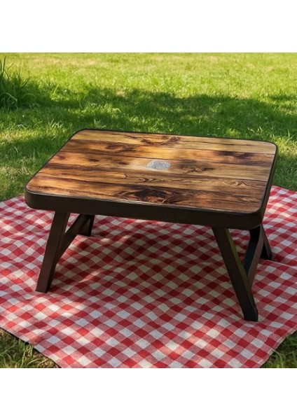 Katlanır Sehpa Kamp ve Piknik Masası 40X50 H38 Sert Plastik T1