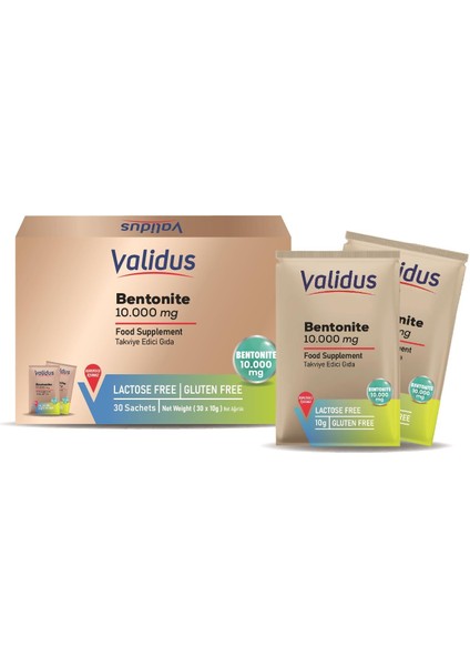 Bentonite 10000 mg 30 Sachets