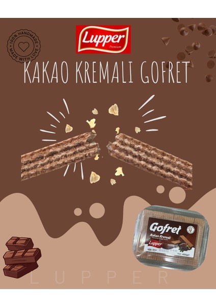 Kakao Kremalı Gofret 450 gr (Glikossuz) fiyatları