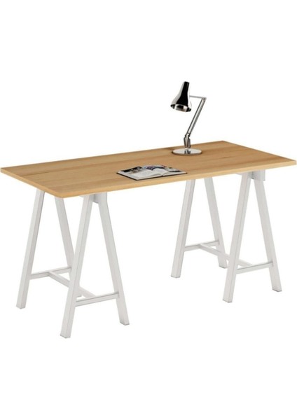 Firs Beyaz Metal Ahşap Çalışma Masası fiyatları
