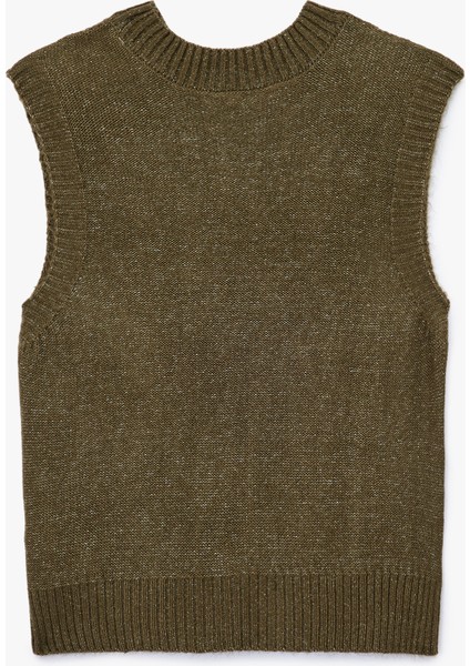 Kolsuz Dik Yaka Dokulu Triko Süveter fiyatları