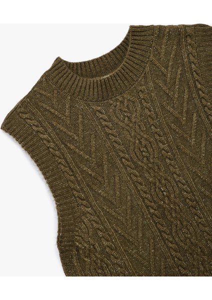 Kolsuz Dik Yaka Dokulu Triko Süveter modelleri