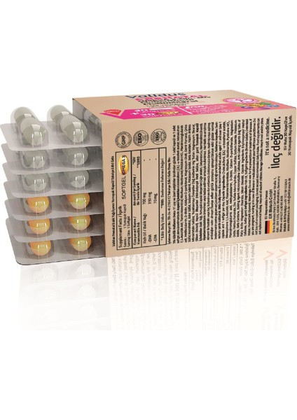 Prenatal Multivitamin Mineral 30 Capsules Omega 3 Dha 350 Epa 70 Mg 30 Softgel Blister Set fiyatları