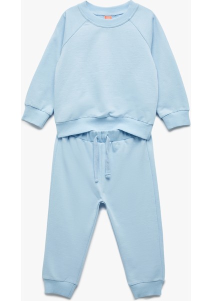 2'li Pamuklu Basic Eşofman Takımı