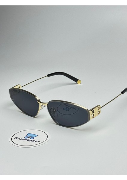 Balans Siyah Güneş Gözlüğü Gold Çerçeve 60 Ekartman