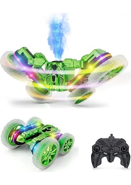 Spın Stunt Car Buharlı 360 Şarjlı Uk Ff Hg4-45 (Yeşil)
