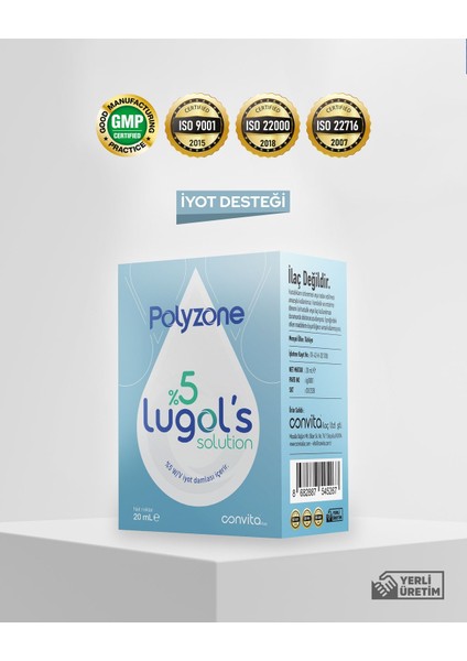 Asfstore Polyzone Lugol's Solution %5 20 ml fiyatları