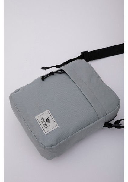 Gri U12 Fermuarlı 2 Bölmeli Omuz Çantası 20X18 cm fırsatları