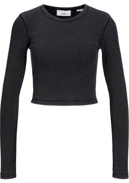 Kadin Uzun Kollu Crop Tisört - Feline indirimleri