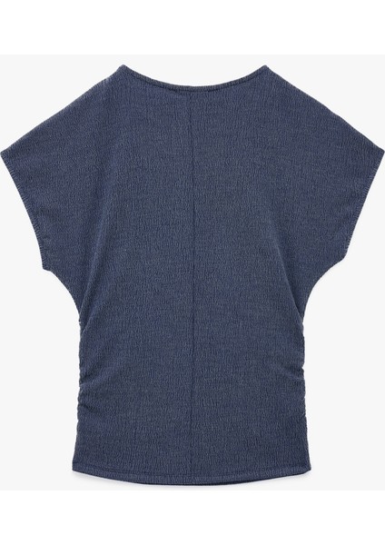 Bürümcük Kumaş Slim Fit Kısa Kollu Bisiklet Yaka Tişört fiyatları