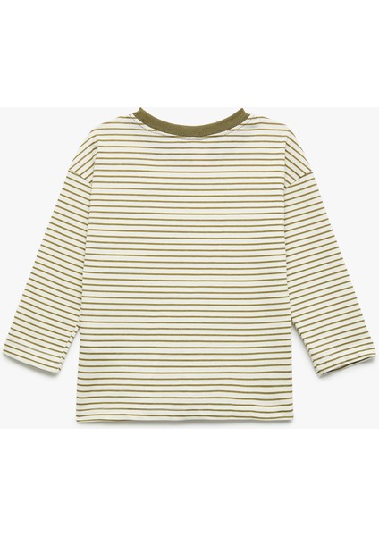 Pamuklu Uzun Kollu Bisiklet Yaka 2'li Basic Tişört Seti fırsatları