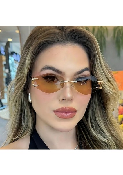 Cartyy V6 Kahve Güneş Gözlüğü Gold Çerçeve 55-18-139 Ekartman fiyatları