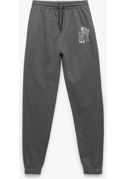 Pamuklu Baskı Detaylı Şardonlu Jogger Eşofman Altı