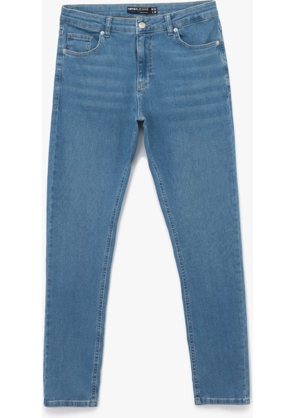 Normal Bel Pamuklu Skinny Fit Jean Pantolon - Michael Jean